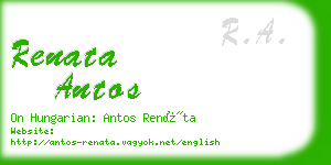 renata antos business card